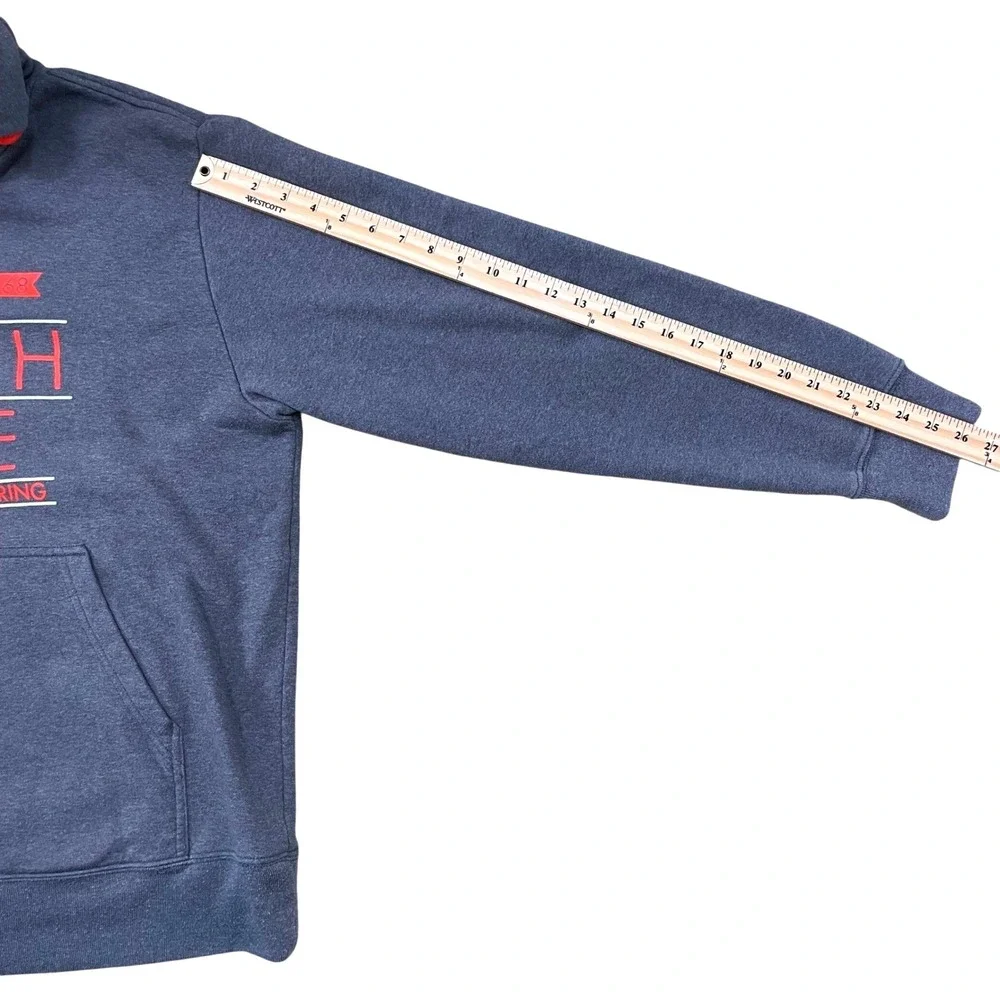 The‎ North Face Men's Large Gray Hoodie Graphic Pullover Sweatshirt Orange Grey